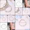 Nowa bransoletka z Pearl Ball Zestaw Diamentowe koraliki Prosty moda szambhala Akcesoria biżuterii dla kobiet Drop Bracelets Dheo4