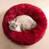 Kennel Autumn Warm Cotton Pet Nest Four Seasons Universal Plush Runda Plush Cat Nest Pets levererar grossist