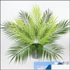 Dekorativa blommor kransar konstgjorda ormbunkar plast tropiska palmträd lämnar gren hem trädgård dekoration p ography weddin othzg
