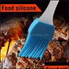 Bbq Tools Accessories Newest Sile Brush Baking Bakeware Bread Cook Brushes Pastry Oil Nonstick Basting Tool Best Kitchen Gadget Dr Dht7L