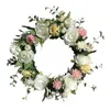 Flores decorativas grinaldas flores de flor de rosa artificial Primavera realista para a janela do casamento da frente Decora￧￣o de casa Decora￧￣o Deliv Dh09k