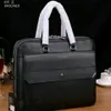 2022 Ny designer Mens Bag Högkvalitativ portfölj Real Leather Bags240G