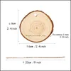 ノベルティアイテム天然木材diy手描きの丸太木製研磨工芸品家背景壁の装飾p ography props kids toy dro dhwq3