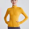 Chemises actives femmes Sport veste fermeture éclair Yoga manteau vêtements séchage rapide Fitness course pouce trou Sportswear Gym entraînement haut