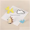 Pins broches cartoon dier ijsbeer kranen broche pinnen set grappige zink legering hond voor meisjes kerstcadeau hedgehog badges tas pin dh2bz