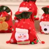 Christmas Decorations Gift Bags Drawstring Santa Sack Backpack For Party Favors Gifts And Candy