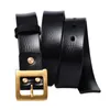 Belts 3.5CM Designer Genuine Leather Belt Men Vintage Copper Buckle Fashion Top Quality Cowhide Male Strap For JeansBelts