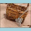 Подвесные ожерелья подвески для женщин бирюзовый слон Chair Chain Choker Jewelry Delive Delive Dhtsn
