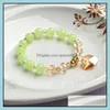 Charm Bracelets Womens Pseras Sier Plated Arm Pseira Femme Bijoux Bead Drop Delivery Jewelry Dhjfk