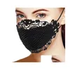 Party Masks Pink Blue Laces Plaid Mouth Face Muti Colors Washable Mascarilla Cotton Black Purple Respreable Mascherine ￥teranv￤ndbar Fash Dhtzu