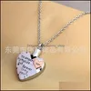 Colliers pendentifs Sier Heart Collier commémoratif en acier inoxydable pour maman papa animal de compagnie n'est plus à mes côtés dans les bijoux de crémation 816 Drop de Dhtbq