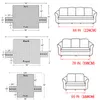 Chapes de cadeira Sofá de veludo para sala de estar 3 assentos Tampa de poltrona de luxo não deslize sofá de capa de mobília Protetor de mobília