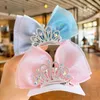 Haarschmuck 7 Farben Mädchen Krone Bogen Clips Kinder Prinzessin Pin Frisur Baby Dazzling Haarband Kinder Haarspangen