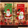 Рождественские украшения украшения старик снеговик плакат с картинка висеть флагом магазин торговый центр доставка дома праздничная вечеринка Dhylb Dhylb