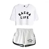 Женские спортивные костюмы Gacha Life 2 Piece Set Set футболка для рубашки уличной одежды шорты девушки сексуальная спортивная одежда Summer Summer Commory Short Short