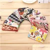 Storage Bags Lovely Zipper Pocket Coin Oxford Cloth Print Children Rec Key Wallet Purse Earphone Mini Bag Tqq Drop Delivery Home Gar Dhcqo