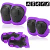 Knee Pads Elbow & Kids Set 6 In 1 Protective Gear Kit With Wrist Guards Children Safety Rollerblading Protector