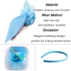 Beret Retro Fascinators Feather Net Wedding Wedding Hat Clip Bride Engle Hair Association Party Pillbox 230112