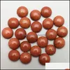 Stone 12 mm piatto quarzo sciolto cabochon rotondi cabochons perline per gioielli che producono guarigione cristallo all'ingrosso consegna dhnsi