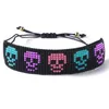 Link Bracelets Chain ZHONGVI Miyuki Skull Pattern Bracelet For Women Unique Pulseras Mujer 2023 Boho Female Bead Woven Jewelry