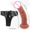 Jouets sexuels féminins Alexander liquide silicone portant un pantalon en cuir simulation pénis racine masculine fausse lesbienne Les produits amusants