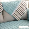 Chair Covers Ers Stripe Modern Cotton Couch For Furniture Nonslip Sofa Slipers Mat Home Textile Forros Para Muebles De Sala Cx527 Dr Dh8Gt