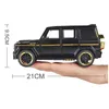Diecast Model car 1 24 Alloy Car Model Collectible Diecast Simulation G65 SUV XLGM929Y-6 Toys For Boys 20Cm Vehicle 6 Open Doors Pull Back 230111