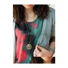 H￤nge halsband kvinnor mode smycken retro ￖppnad med l￥set uggla halsband tr￶ja droppleverans h￤nge dhmyj