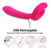 Adult massager G-spot Vibrator for Women 3 Motors Dildo Clit Stimulator Penis Double Penetration Massager Silicone Couples