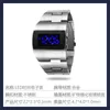 Wristwatches 2023 Men's Watch Stainless Steel Blue Red Digital LED Luxury Military Fashion Sport Dress Wrist Male Clock