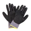 Garden Gloves Nitrile Coated Grip with Palm Anti-slip Gardening Glove Elastic Breathable Durable Washable 3 Pairs