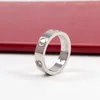 2023 Luxury Extravagant Simple Love Ring Gold Silver Rose Colors Stainless Steel Couple Rings Fashion Women Designer Jewelry Lady Party Gifts Large size 5-12