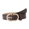 Belts 2023 Top Luxury Vintage For Men High Quality Ladies Pu Leather Pin Buckle Waist Dress Belt Gothic Jeans