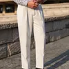 Abiti da uomo 2023 Pantaloni da uomo Autunno Solid Business Pantaloni da completo casual Abbigliamento stile britannico Abbigliamento formale Ufficio dritto B71