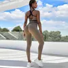 Active Sets Fitness Yoga Set Sexy Workout Gym Bra Seamless Push Up Leggings Tracksuit Women Sportwear Training Running Suit