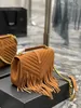 Messenger Bag Chain Fashion Designer Bag Women Luxury Handv￤ska Frosted Crossbody Bag Single Shoulder Bag Casual 24cm Tassel