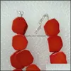 Bracelet Boucles D'oreilles Collier Femme Cadeau Irregar Orange Turquoise Tranche Ras Du Cou Exagérer Or Perle 845 Q2 Drop Delivery Ensembles De Bijoux Dh9Ke