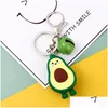 Party Favor Creative Cute Personality Key Pendant Cartoon Keychain Bag Tillbehör Män och kvinnor Bilring individuellt förpackad Drop Dhgkx