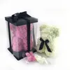 Fiori decorativi gocce di sapone artificiale rosa orsacchiotto 25 cm grande PE con confezione regalo per San Valentino