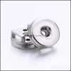 Charms Silber Metall 18 mm Ingwer Druckknopf Basis für DIY Snaps Lederarmband Schmuck Zubehör Drop Lieferung Erkenntnisse Komponenten Dh8Bh