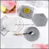 Craft Tools Epoxy Resin Sile Molds Drop Glue Crystal Round Square Triangle Hexagon Octagon Geometry Mod Cup Mat Tray Delivery Home G Dh28J