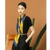 Halsdukar Fashion Hit Colors Silk Scarf Shawl Women Head Large Square Foulard 88 88cm