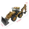 Diecast Model car Huina Toy Inertial Excavator Digger and Tractor Shovel Model Diecast Construction Vehicl Truck Boy Children Toys Birthday Gift 230111