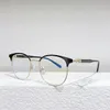 Optiska glasögon för män Kvinnor 2201 Retro Style Anti-Blue Round Full Frame Glass med låda