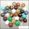 Stone 12 mm piatto quarzo sciolto cabochon rotondi cabochons perline per gioielli che producono guarigione cristallo all'ingrosso consegna dhnsi