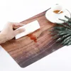 Table Mats & Pads GENNISSY Tree Stripes Placemats Set Of 6 Washable PVC For Dining Kitchen