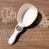 Dog Bowls Feeders Pet Food Scale Electronic Measuring Tool For Cat Feeding Bowl Spoon Kitchen Digital Display 0-800g 230111