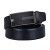 Belts Belt For Men Alloy Automatic Buckle Genuine Leather Strap Men's Business Black Box Set Gift DiBanGu
