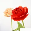 Couronnes De Fleurs Décoratives Nt Fleur Artificielle Faux Grande Mousse Rose Avec Des Tiges Pour Le Mariage Fond Décor Fenêtre Affichage Stade Dhm3O