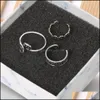 Band Rings 3Pcs Set Retro Carved Hollow Star Moon Toe Bohemia Adjustable Opening Finger Ring For Women Boho Beach Foot Summer Jewelr Otnue